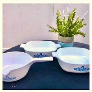 Vintage Corning Ware Casseroles - Includes All 3!
